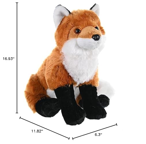 Wild Republic Red Fox Plush, Stuffed Animal, Plush Toy, Gifts For Kids, Cuddlekins 12" (10944) thumbnail 3