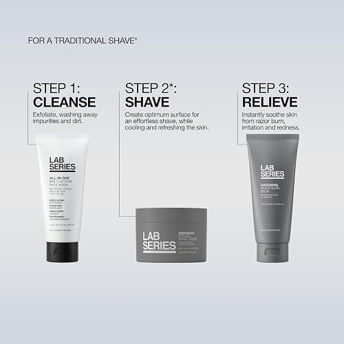 Lab Series Men's Grooming Cooling Shaving Cream with Menthol & Shea Butter- Hydrates & Protects Skin from Irritation - Skin Care for Men thumbnail 3