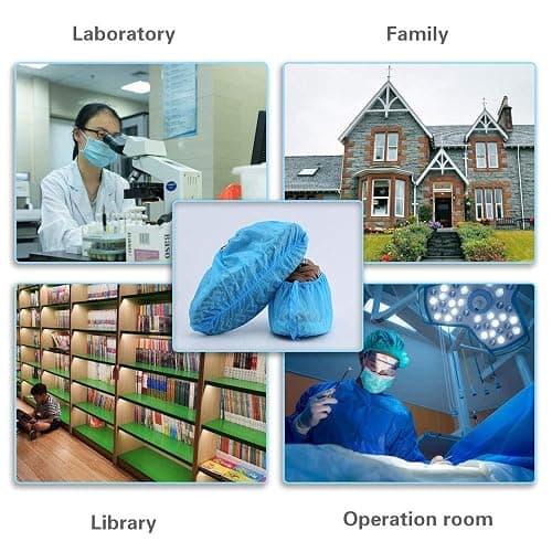 Shoe Covers Disposable 200 Pack (100 Pairs) | Non-Slip, Durable, Indoor | Protect Your Home, Floors and Shoes thumbnail 4