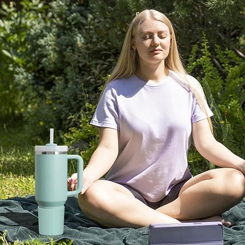 WUQID Higher Silicone Boot Compatible with Stanley Quencher H2.0 & IceFlow Flip & ProTour 40oz 30oz 20oz 14oz, Fit Same Diameter 14oz 20oz 30oz 40oz Tumbler Cups Anti-Slip Bottle Bottom Sleeve Cover thumbnail 6
