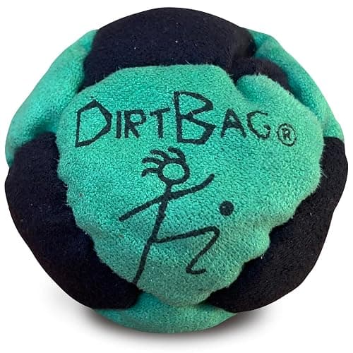 DIRTBAG All Star Footbag 3 Pack with Pouch, 100% Handmade, Premium Quality, Bright Vivid Colors, Signature Carry Bag thumbnail 2