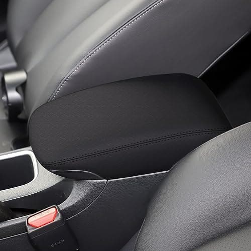 faccaibbg Armrest Cover for Nissan Sentra 2013-2019 Well-Make Durable Middle Console Cover Armrest Box Protective Cover for 2013 2014 2015 2016 2017 2018 2019 Nissan Sentra Accessories(Black). - Image 1