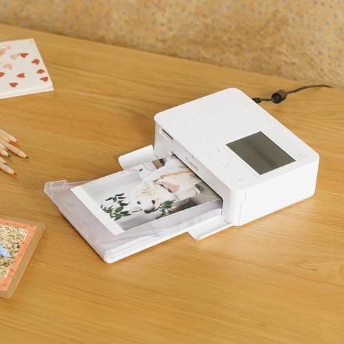 Canon SELPHY CP1500 Compact Photo Printer White | Includes paper cassette, power adapter and AC cable for printing, organization and power thumbnail 2