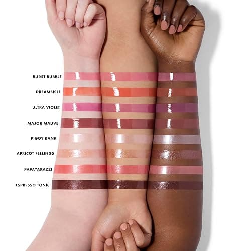 e.l.f. Glow Reviver Plumping Lip Oil, Tinted Lip Plumper For A High-Shine, Plump Finish, Infused With Jojoba Oil, Vegan & Cruelty-Free, Piggy Bank thumbnail 4