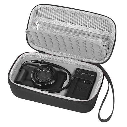 Seracle Camera Bag Carrying Case Compatible with Canon G7X Mark III/ G7X Mark II Digital Camera, Hard Bag Suitable for Travel and Home Storage (Black) - Image 1