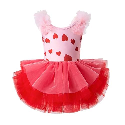 KARETT Toddler Ballet Outfit Sleeveless with Snap Gymnastics Leotards for Girls 1-7Y - Image 1