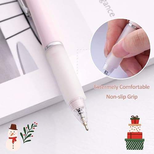 Aisibeiger Ball Point Pen Black Ink Ballpoint Pens with Super Soft Grip Medium Point 1.0mm Office Pens (6 pack) thumbnail 4