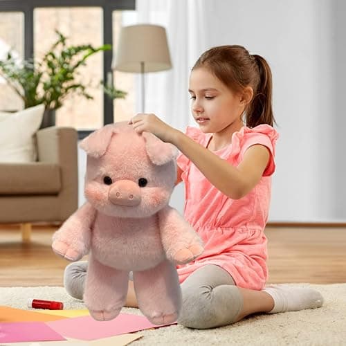 Hperu Maiale Peluche 17, 7 Pollici Che Corre Simpatico Maiale Peluche Morbido e Sicuro Cuscino per Bambini Giocattoli per Ragazzi e Ragazze thumbnail 4