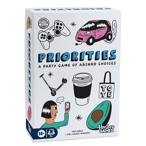 Hasbro Games Priorities Game | A Party Game of Absurd Choices | Hilarious Card Games for Adults and Teens | Ages 14+ | 2+ Players | 30 Mins. - Image 1