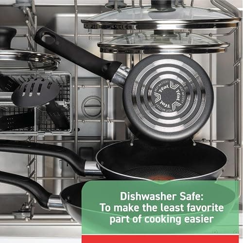 T-fal Specialty Nonstick Stockpot With Lid 12 Quart, Oven Broiler Safe 350F, Stay-Cool Handles, Kitchen, Cookware, Pots and Pans, Stock Pot, Soup Pot, Cooking Pot, Dishwasher Safe, Black thumbnail 6