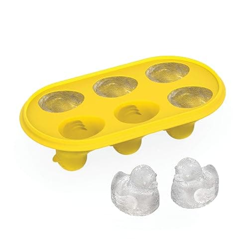 TrueZoo Quack the Ice Duck Ice Cube Tray, Easy Release Silicone Mold for Whiskey, Cocktails, Iced Tea, Jello Shots, Chocolates, Frozen Treats, Novelty Kitchen & Home Bar Gifts, Set of 1, Yellow thumbnail 5
