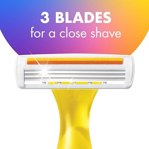 BIC Soleil 3 Colors Women's Disposable 3-Blade Razors, Aloe Vera Strip, College Dorm Room Essential, Shower Caddy and Toiletry Bag Ready, 14-Pack thumbnail 3
