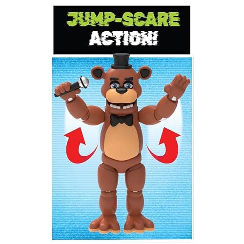 Five Nights at Freddys Classic Freddy - 5-Inch Articulated Figure with Jumpscare Feature and Glow-In-The-Dark Eyes thumbnail 6