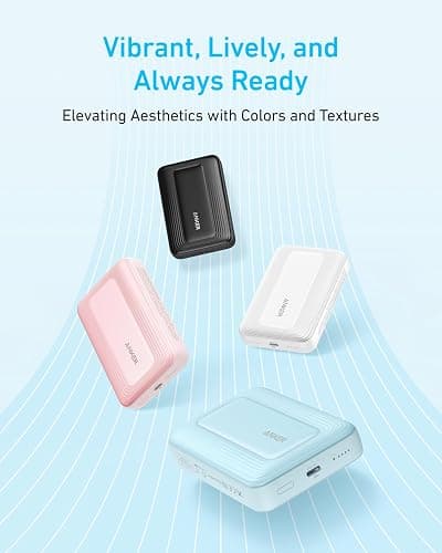 ANKER Zolo Magnetic Power Bank, Compact 10,000mAh Wireless Portable Charger with 30W Max Fast Charging, Skin-Friendly and Durable Battery Pack, for iPhone 16/15/14 Series, AirPods, and More thumbnail 6