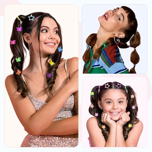 2076 pcs Hair Accessories for Girls Ponytail Holders Toddler Hair Ties with Mini Clip Hair Clips for Girls Rubber Bands Set thumbnail 4