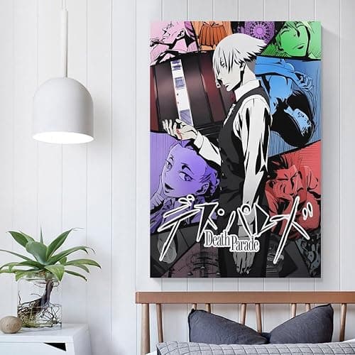 SGFHKL Death Parade Animation Canvas Posters Wall Art Bedroom Office Room Decor Gift 12x18inch(30x45cm) thumbnail 5