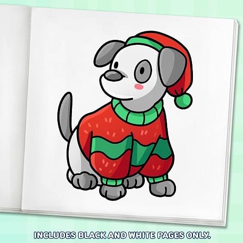 Christmas: Bold and Easy Coloring Book for Adults, Teens, and Seniors with Simple and Relaxing Holiday Designs (Bold and Easy Coloring Books) thumbnail 3