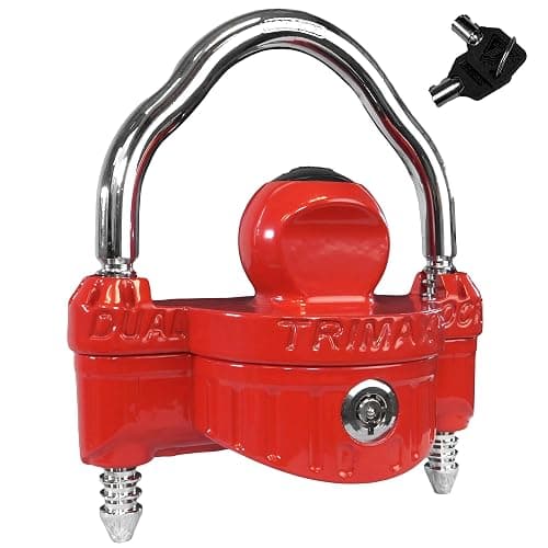 Trimax - UMAX 25D - Trailer Lock for Hitch, Dual Purpose Transforms to U Lock - Trailer Hitch Lock for 1-7/8" - 2-5/16" Couplers, All Coupler Types - Image 1