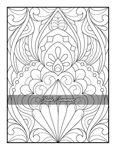 100 Amazing Patterns: An Adult Coloring Book with Fun, Easy, and Relaxing Coloring Pages thumbnail 37