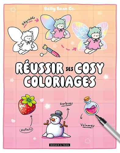 Réussir ses cosy coloriages - Belly Bean - Dégradés, ombres, reflets, volumes - Image 1