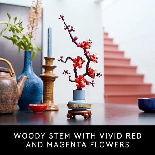 LEGO Botanicals Plum Blossom Building Sets for Adults - Artificial Flower for Dinner Table Centerpiece, Living Room Home Decor, Ages 18+ - DIY Craft Kits - Gift for Birthdays - 10369 thumbnail 2