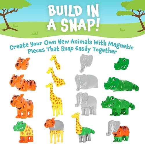 Popular Playthings Magnetic Mix or Match Animals | Magnetic Animals for Toddlers 1-3, for Kids, Animal Toys thumbnail 3