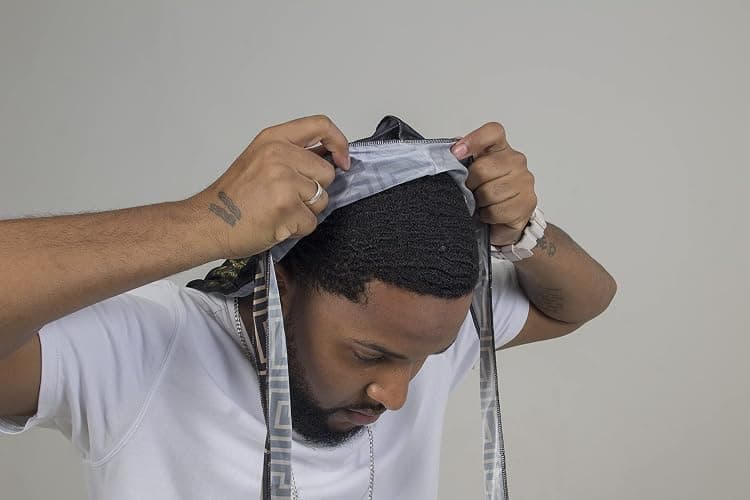 4PCS Silky Durags for Men 360 Waves, Designer Do Rag, 1 Wave Cap thumbnail 5
