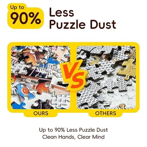 ROSE RAIN Premium 500 Piece Jigsaw Puzzle for Adults Funny Cat Water Park | Orange splash summer art with letters on back and dust-free thick HD board for relaxing solo play, family fun and cool gifts. thumbnail 5