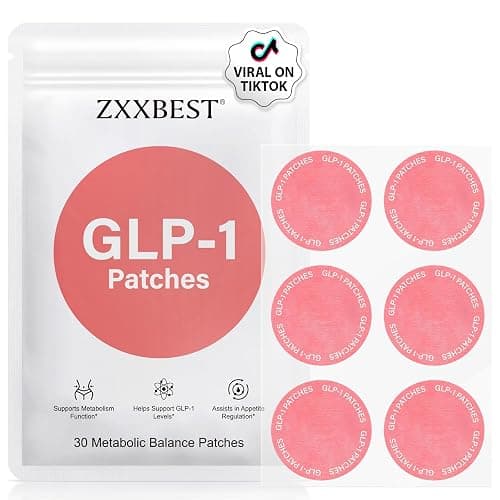 ZXXBEST GLP-1 Patches, Ingredients, L Glutamine, Berberine, Chromium, Pomegranate and Cinnamon | Parches GLP1 Patch - Easy to use, One Pack - 30 Count - Image 1