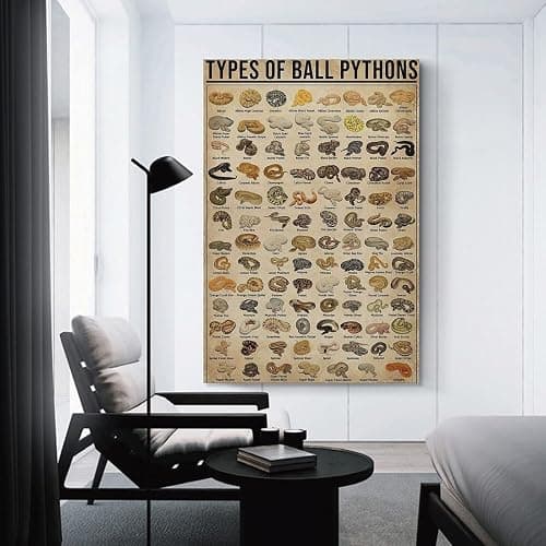 AMZPOSTERLN Vintage Snake Breeds Poster Knowledge Canvas Art Aesthetic And Wall Art Picture Decor Poster12x18inch(30x45cm) thumbnail 3