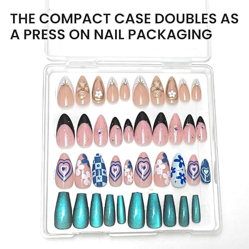 ESUOHYM Nail Stand For Press On Acrylic Strong Magnetic Nail Holder Kit For Painting Nails Tip Arts Display With 200PCS Double-Sided Tape And 1 Heart Shaped Acrylic Magnetic Presson Stands Nail Art Supplies thumbnail 8
