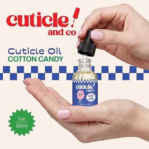 Cuticle & Co Cotton Candy Scented Cuticle Oil 1 oz - Professional Nail Manicure & Pedicure Care for Dry Cuticles - Hydrating Nail Treatment for Nails & Skin - Cotton Candy Scent thumbnail 2