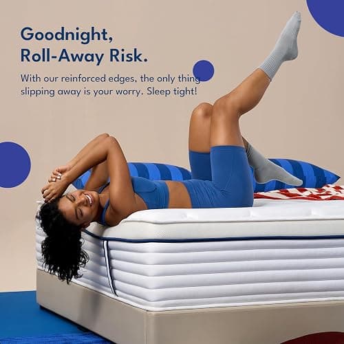 REJUSLEEP 12 Inch Queen Size Mattress, Hybrid Mattress in a Box, Cooling Gel Memory Foam and Individual Pocket Springs for Pressure Relief, CertiPUR-US Certified, Medium Firm Feel thumbnail 4