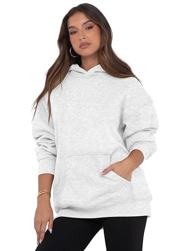 Womens Oversized Hoodies Fleece Loose Hooded Sweatshirt Fall Winter Outfits 2025 Trendy Clothes thumbnail 4