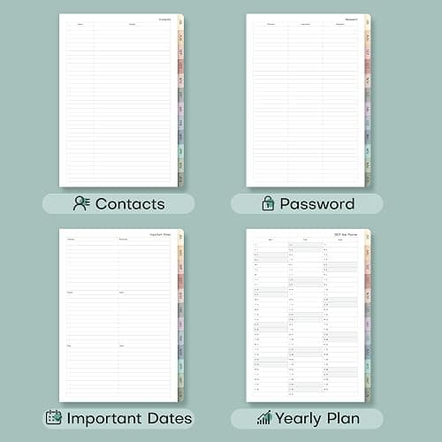 Planner 2026-2027 Monthly and Weekly Academic Planner July 2026 - June 2027, Linen Hardcover Agenda 2026-2027 Calendar Daily Planner for Student Teacher with Monthly Tabs, 6" x 8.3", Elegant Ivory thumbnail 7