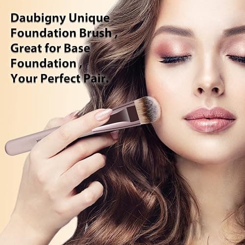 Makeup Brushes, Daubigny 16Pcs Complete Premium Synthetic Makeup Brush Set with Professional Foundation Brushes Powder Concealers Eye shadows Blush Makeup Brush for Perfect Makeup (Champagne Gold) thumbnail 2