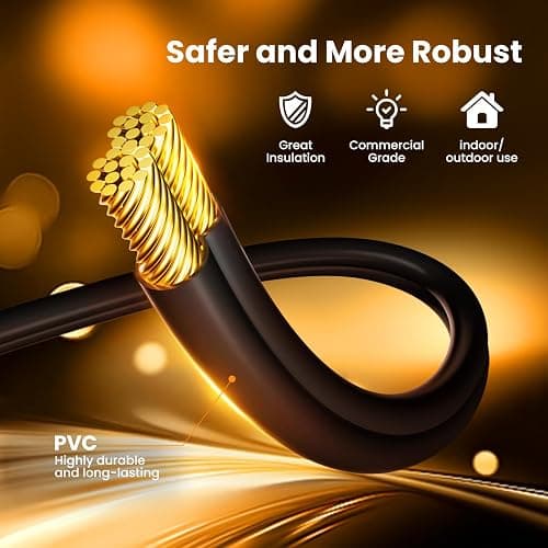 Brightown Solar Christmas Lights Outdoor, 19.6Ft 240 LED String Lights for Outside with 8 Modes, Solar Cluster Twinkle Lights Waterproof for Yard Fence Balcony Party Xmas Tree Decorations, Warm White thumbnail 9