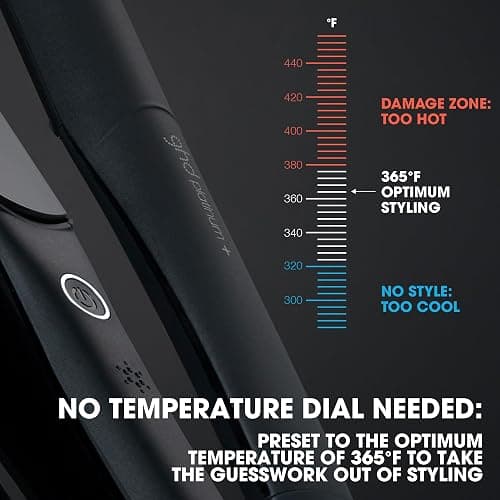 ghd Platinum+ Styler 1" Flat Iron Hair Straightener, Ceramic Straightening Iron Professional Hair Styling Tool for Stronger Hair, More Shine, & More Color Protection thumbnail 3