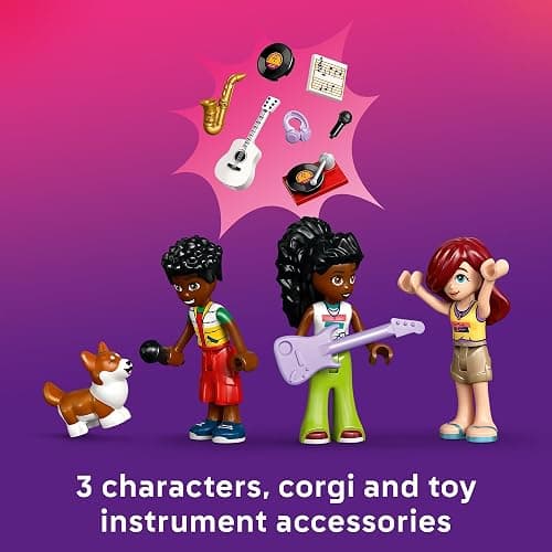 LEGO Friends Music Store & Apartment Building Set - Interactive Storytelling Playset for Girls & Boys, Ages 7+ - Includes Marimba The Corgi Toy - Gift Idea for Birthdays and Music Lovers - 42653 thumbnail 5