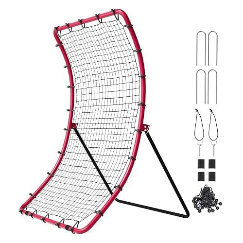 VEVOR Baseball and Softball Rebounder Net, PitchBack Baseball Pitching Net, Volleyball Pitch Return Trainer Rebound Net with Pitching Target, All Angle Fielding Rebound Net for Grounders Pop Flies thumbnail 9