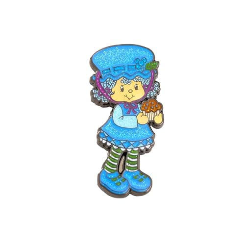 Strawberry Shortcake 'Limited Edition' 4-Pack Glitter Enamel Pin Set with Strawberry Shortcake, Lemon Meringue, Orange Blossom & Blueberry Muffin Pins thumbnail 4
