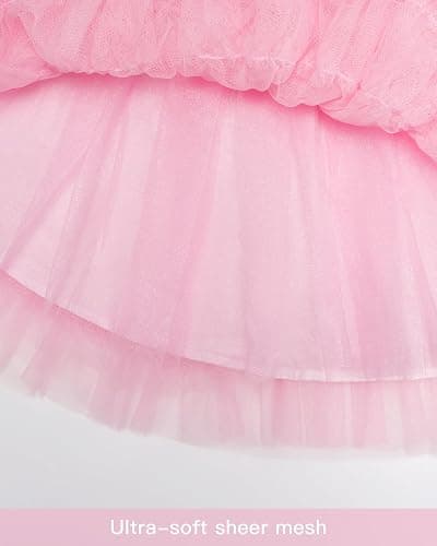 Stelle Girls Tutu Skirt 5 Layers Fluffy Tulle Dance Ballet Skirt Princess Birthday Party Costume thumbnail 6