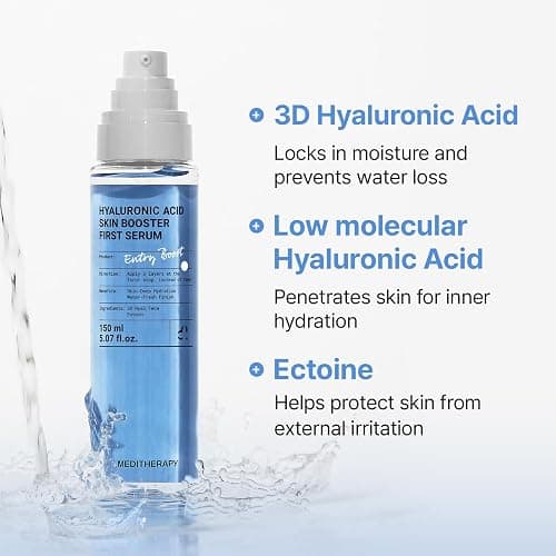 MEDITHERAPY Hyaluronic Acid Serum 5.07 fl oz | Korean Facial Serum for Plump Dewy Glass Skin, Deep Hydrating Moisture for All Skin Types, K-Beauty thumbnail 6