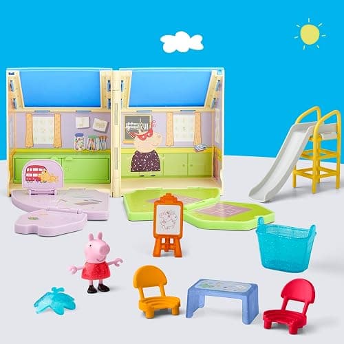 PEPPA PIG Peppa's Pop-Open Playgroup Playset with Figure, Preschool Toys for 3 Year Old Girls and Boys and Up thumbnail 4
