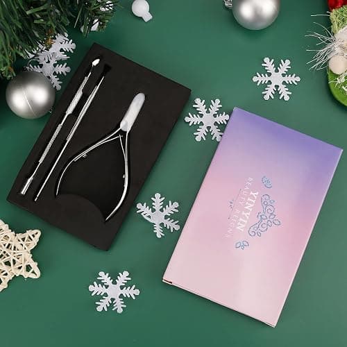 YINYIN Cuticle Trimmer with Cuticle Pusher and Cutter, Professional Stainless Steel Nippers, Cutter Clippers, Cuticle Remover, Pedicure Manicure Tools for Fingernails and Toenails, Sliver thumbnail 7