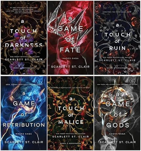Hades x Persephone Saga Series 6 Books Set - A Touch of Darkness, A Game of Fate, A Touch of Ruin, A Game of Retribution, A Touch of Malice, A Game of Gods - Image 1