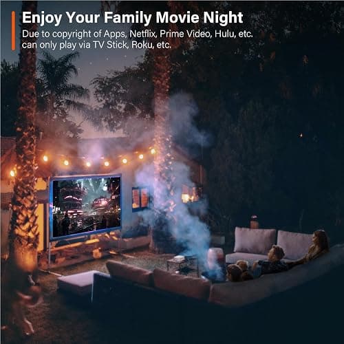 Mini Projector, VOPLLS 1080P Full HD Supported Video Projector, Portable Outdoor Home Theater Movie Projector, 50% Zoom, Compatible with HDMI, USB, AV, Smartphone/Tablet/Laptop (Small Projector) thumbnail 6