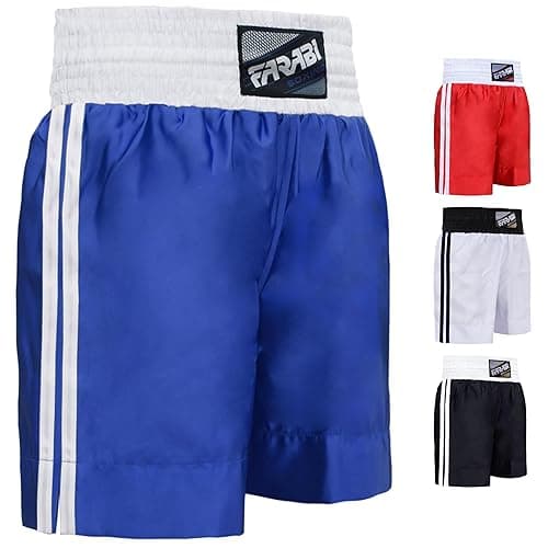 Farabi Sports Boxing Shorts Adult Men Women Kids Junior Kickboxing Fighting Shorts Breathable and Cosy Fit Punch Shorts for Boxing Training Punching, Sparring and Gym Training