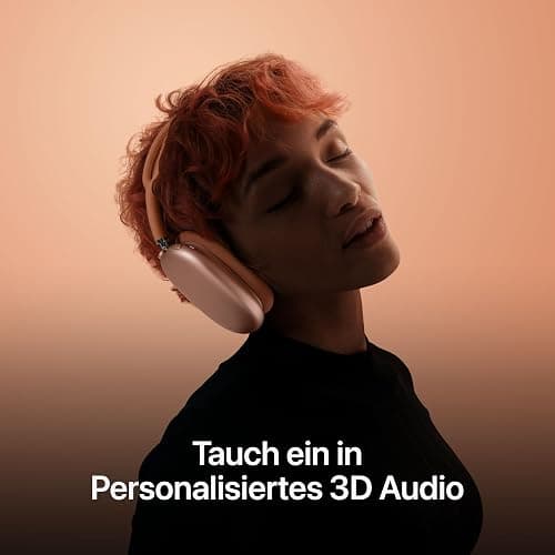 Apple AirPods Max Kabellose Kopfhörer, aktive Geräuschunterdrückung auf Pro Level, Transparenzmodus, personalisiertes 3D Audio, USB-C Ladecase, Mitternacht thumbnail 5