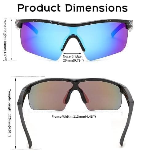 FEISEDY Kids Teens Baseball Polarized Sunglasses Sports TR90 Frame Boys Girls Cycling B2454 thumbnail 5